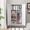 White, variant on Metal Wardrobe Coat Cabinet with Adjustable Shelves and Hanging Rod,Storage Closet Locker for Bedroom,Kids Room,Office, Home, School,Almirah for Clothes,Blanket.