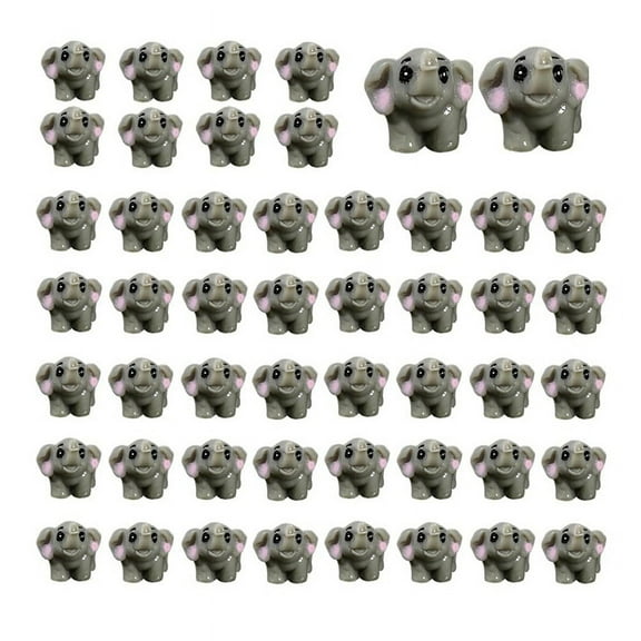 50PCS Mini Jungle Animals Figurines Resin Tiny Animal Miniatures Wild Animal Miniature Garden Accessories,B