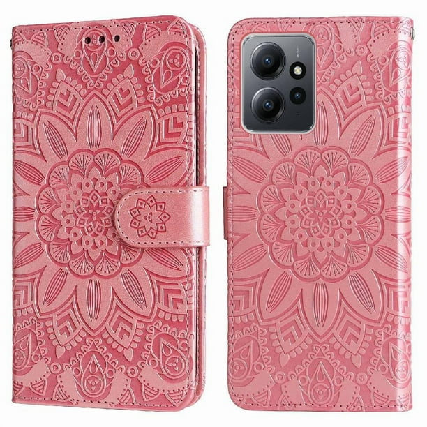 Funda tipo cartera GANGXUN para Xiaomi Redmi Note 12 4G , diseño girasol, cuero PU, soporte, cierre magnético, tarjetero