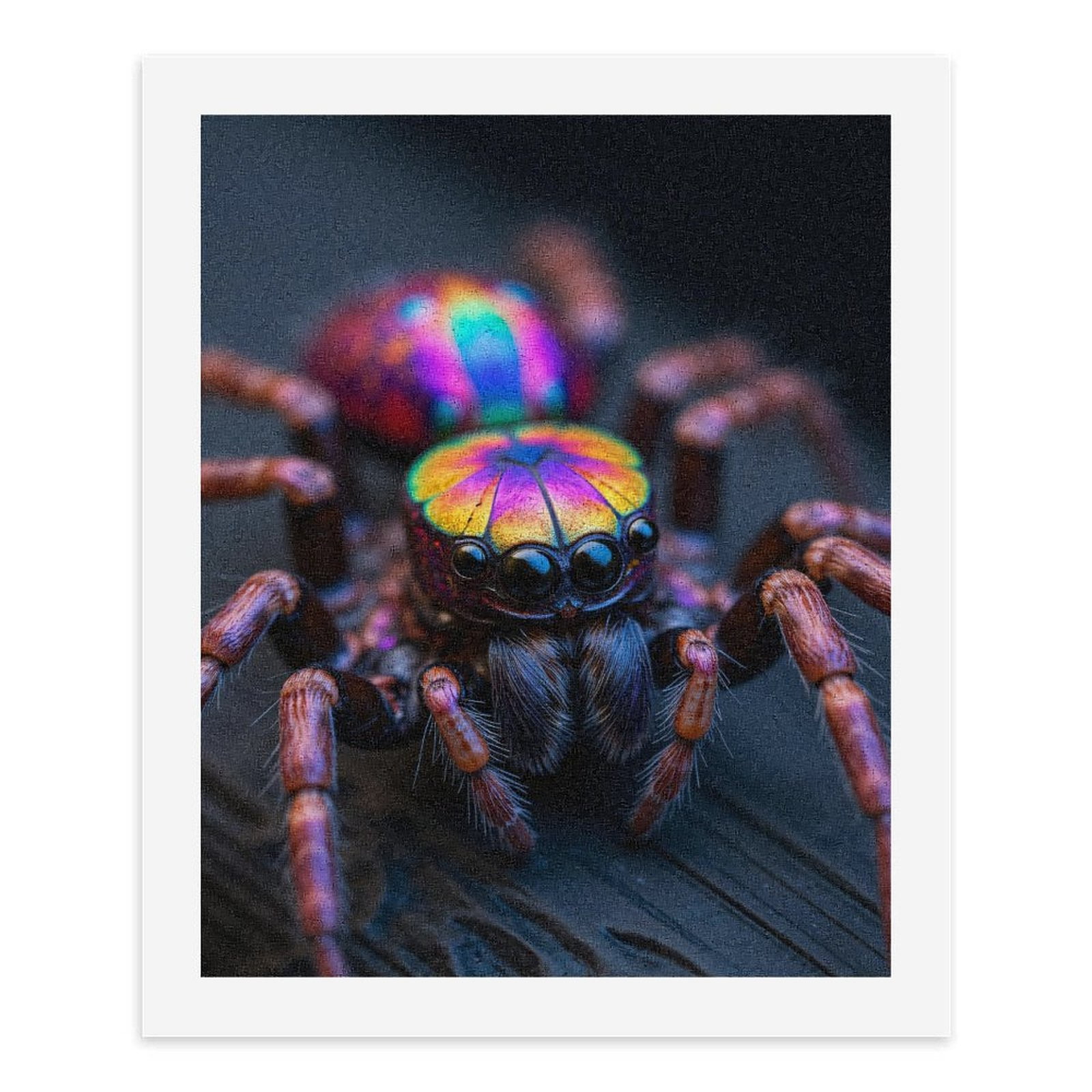 Paint By Numbers Kit for Adults Beginner - DIY Colorful Iridescent Jumping Spider Canvas Painting Kits for Adults, Frameless Paint By Number for Adults for Home Wall Decor 16x20 Inch