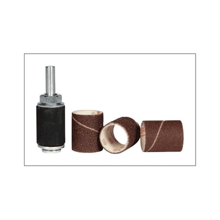 UPC: 0082901281733 | Ace 3/4 in. Dia. x 1/4 in. Dia. Drum Sander Kit Aluminum Oxide 10 pc.