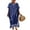 001 Blue, variant on Plus Size Swimsuit Cover Up for Women Vintage Print Bathing Suit Cover Ups Casual Boho Kaftan Swimwear Beach Coverup Shermie