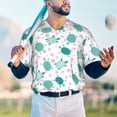thumbnail image 5 of KLL Sea Turtle for Men's Baseball Shirts,Short Sleeve Casual Shirts Button Down Shirt for Men Beach Summer Wedding Shirt-XX-Large, 5 of 7
