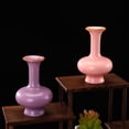 thumbnail image 1 of Ceramic Bottle Pink Ceramic Macaron Style Vase Slender Neck Flower Vase for Home Décor and Entryway(1Pcs) Rkxzt, 1 of 8
