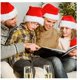 thumbnail image 4 of Gorro de Papá Noel de Navidad para adultos y niños, piel clásica Extra gruesa, suministros de fiesta festiva de Año Nuevo, 4 of 4