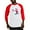 Red/White, variant on CafePress - Power Rangers Red Ranger Kick - Cotton Baseball Jersey, 3/4 Raglan Sleeve Shirt
