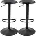 thumbnail image 6 of Brage Living Bar Stools Set of 2, Adjustable Height Swivel Bar Stools, Metal Airlift Barstools, Backless Counter Height Bar Chairs for Kitchen Dining Room Pub Cafe (Black), 6 of 12