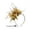 Gold, variant on WDDDD Fascinator Hat for Women Feather Pearl Veil Tea Party Wedding Headpiece