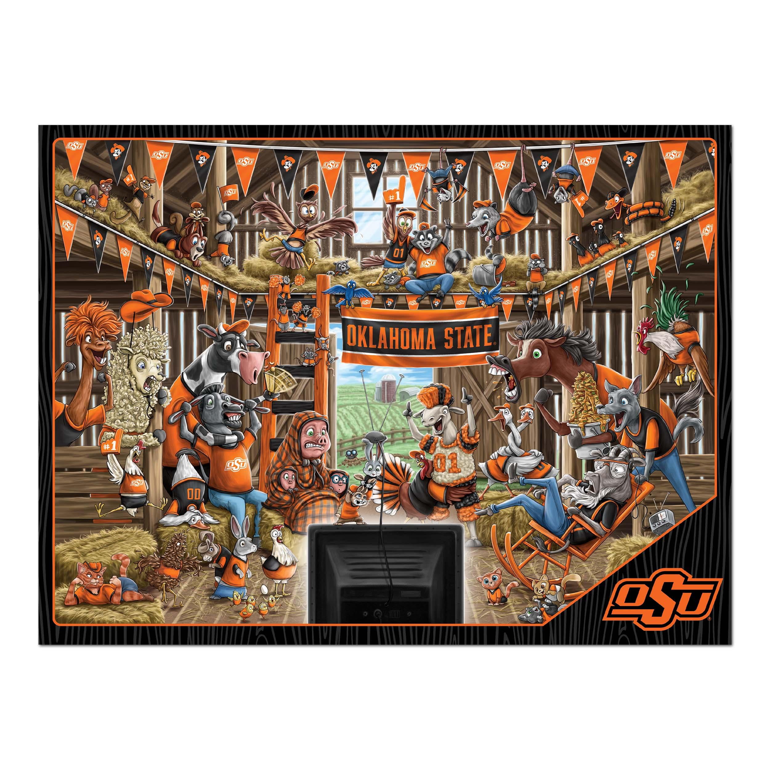 YouTheFan NCAA Oklahoma State Cowboys Barnyard Fans Puzzle - 500 Piece