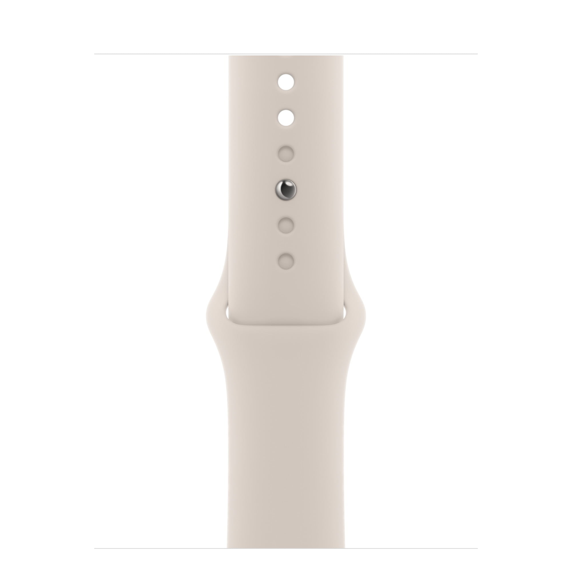Restored Apple Watch Series 9 With Blood Oxygen. GPS + Cellular 41mm Starlight Aluminum Case with Starlight Sport Band - S/M. (Refurbished)