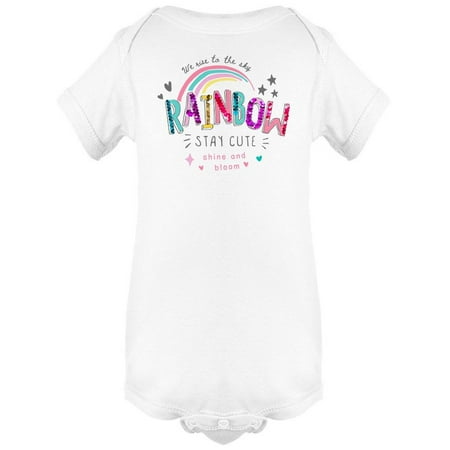 

Rise To The Sky Rainbow Design Bodysuit Infant -Image by Shutterstock 6 Months