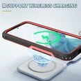thumbnail image 4 of JTCASES for Samsung Galaxy 54 5G Case with Wireless Charging, Hybird Shockproof Bumper Anti-fall Rugged Non-slipping Protective Shell for Samsung Galaxy 54 5G (6.4" 2023), Red, 4 of 8