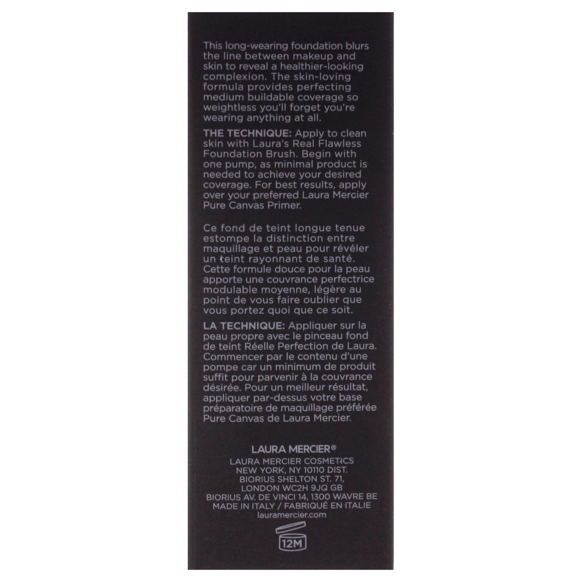 Laura Mercier Real Flawless Weightless Perfecting Foundation - 1C2 Chiffon , 1 oz Foundation
