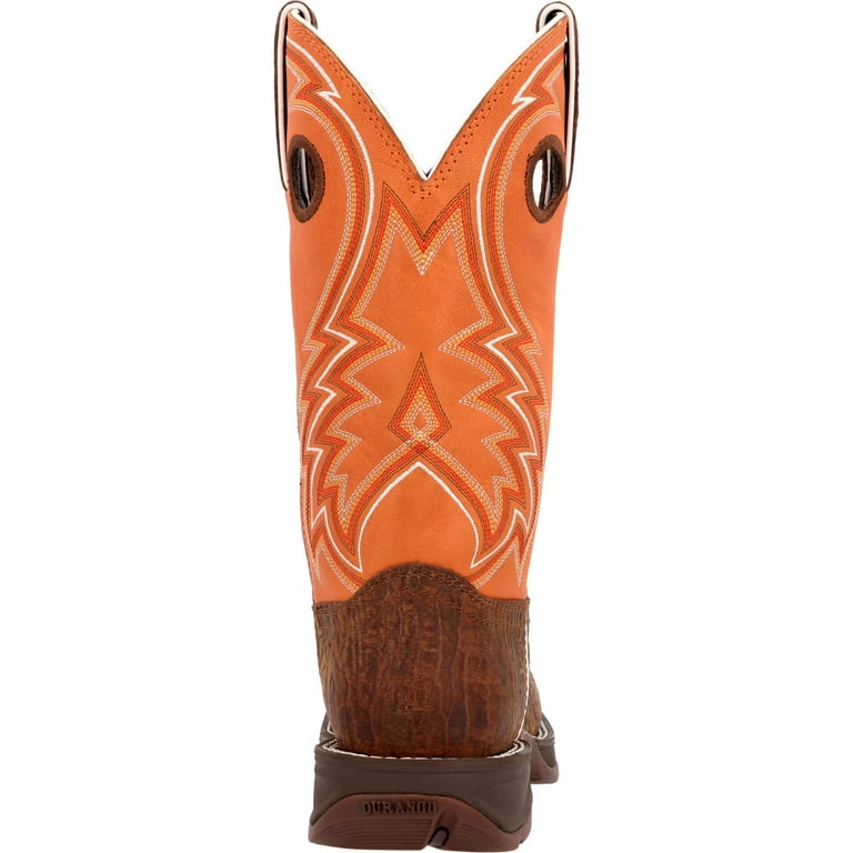 Durango Cedar Bark and Monarch Orange Western Boot Walmart
