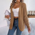 thumbnail image 4 of Women Fashion Autumn Winter Rope Cardigan Sweater Long Sleeve Solid Color, 4 of 8