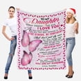 thumbnail image 2 of LHSHID Personalized Name Blanket Love Letter to My Daughter from Mom & Dad Always Remember How Much I Love You Soft Warm Bed Blanket Gift, 2 of 5