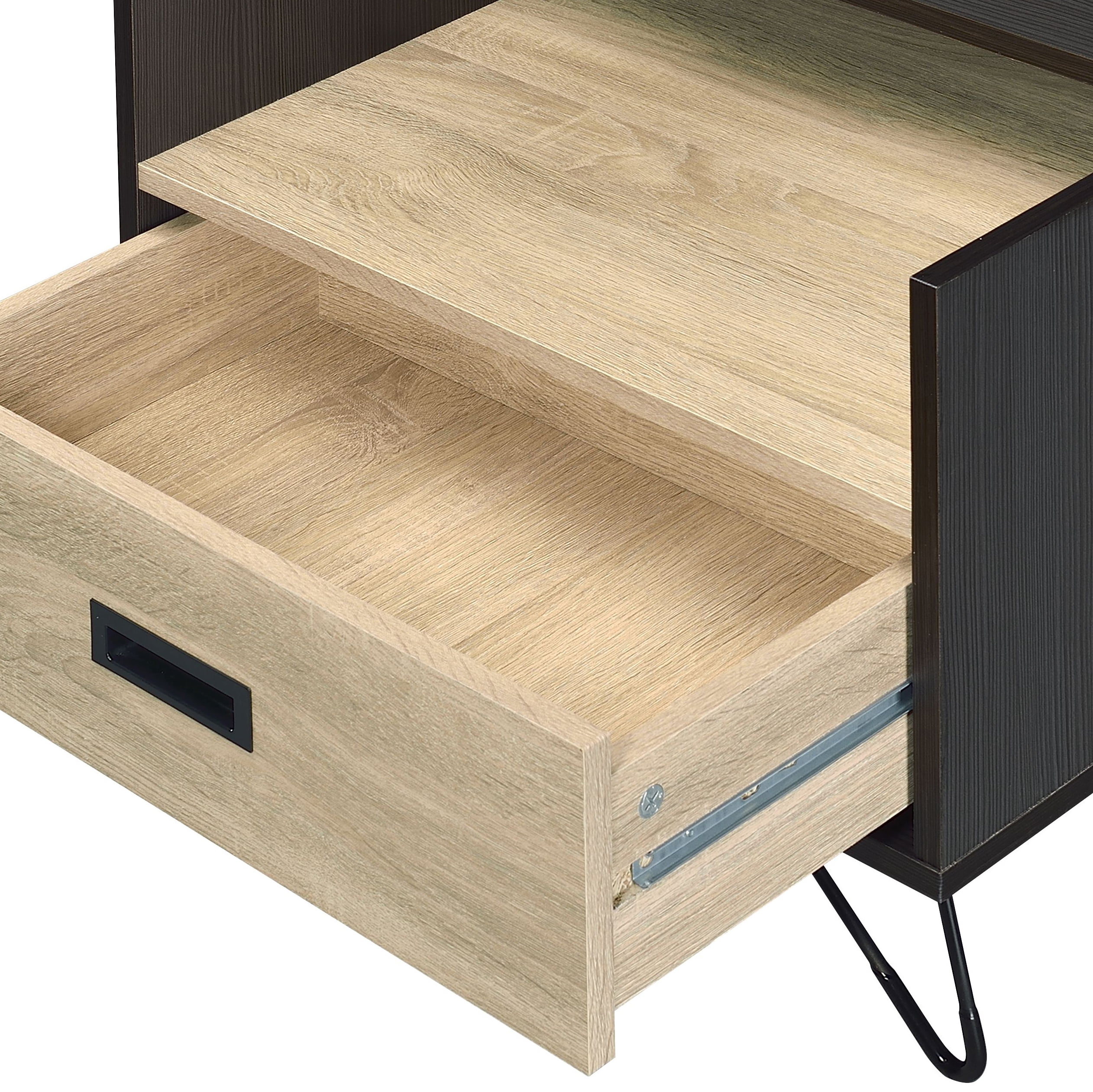 Accent Table with Display & Utility Function