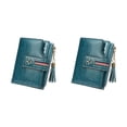 thumbnail image 3 of Qarigey Cartera de cuero con borla, monedero plegable para compras, tarjetero, bolsa de transporte, billetera, regalo de cumpleaños Type3 NO3, 3 of 6