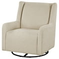 thumbnail image 3 of Omari Beige Upholstered Swivel Glider Sandy, 3 of 5