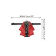 thumbnail image 2 of INSPIRE CHIC Women's Rhinestone Brooch Pre-tied Ribbon Elegant Ties Red, 2 of 5