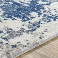 thumbnail image 4 of Mark&Day Area Rugs, 6x9 Bontebok Modern Dark Blue Marble Area Rug, White Dark Blue Carpet for Living Room, Bedroom or Kitchen (6'7" x 9'), 4 of 7