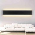 thumbnail image 2 of Luz de pared interior LED 24W 55cm Luz de pared de aluminio moderna Iluminación de pared para sala de estar Dormitorio Pasillo Blanco cálido 3000K Negro JAMW Sencillez, 2 of 5