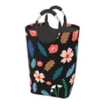 thumbnail image 1 of DouZhe 50L Rectangular Laundry Basket, Pink Flowers Plants Prints Waterproof Foldable Laundry Hamper with Aluminum Handles, 1 of 6