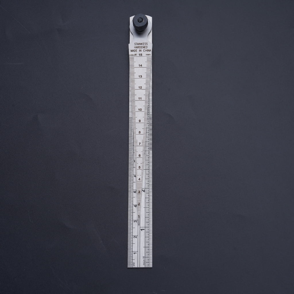 Geemin Wedge Feeler Gauge Clearance Ruler Taper Gauge Aperture Ruler Measure Tools
