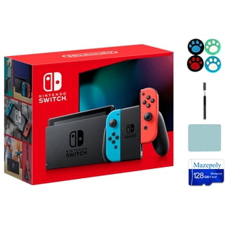 Nintendo Switch Console Combo Pack: Neon Blue&Red Joy-Con, 12
