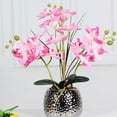 thumbnail image 3 of Moyic Hermosa decoración vegetal para el hogar | La decoración floral brillante agrega refinamiento a la flor artificial de la habitación Flores artificiales amarillo corazón blanco, 3 of 6