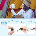 thumbnail image 4 of Uxcell Plastic Cord Lock, Double Hole Spring Cords Toggle Stopper Slider Stops Fastener End Clear, 4 of 6