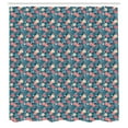 thumbnail image 3 of Ambesonne Vintage Rose Shower Curtain, Flora Bouquet Pattern, 69"Wx75"L, Turquoise Pink, 3 of 5