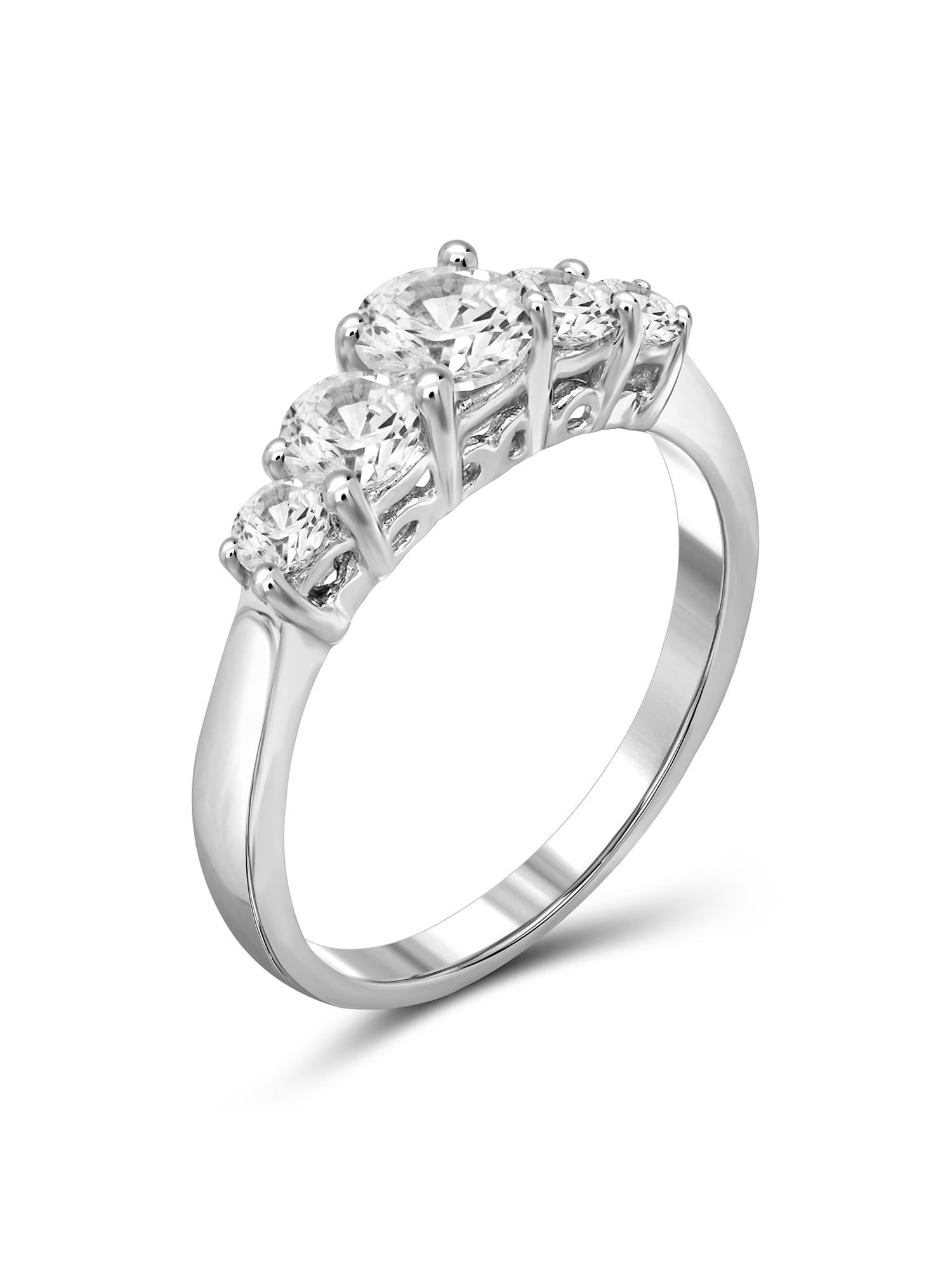Diamonice 0.925 Sterling Silver 3.20 Carat White Cubic Zirconia Ring for Women | Cubic Zirconias for Everyday Womens Wear