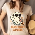 thumbnail image 4 of Zero Sheet Given Ghost T-Shirt | Funny Unisex Spooky Outfit, Gold, Size 3XL, 4 of 6