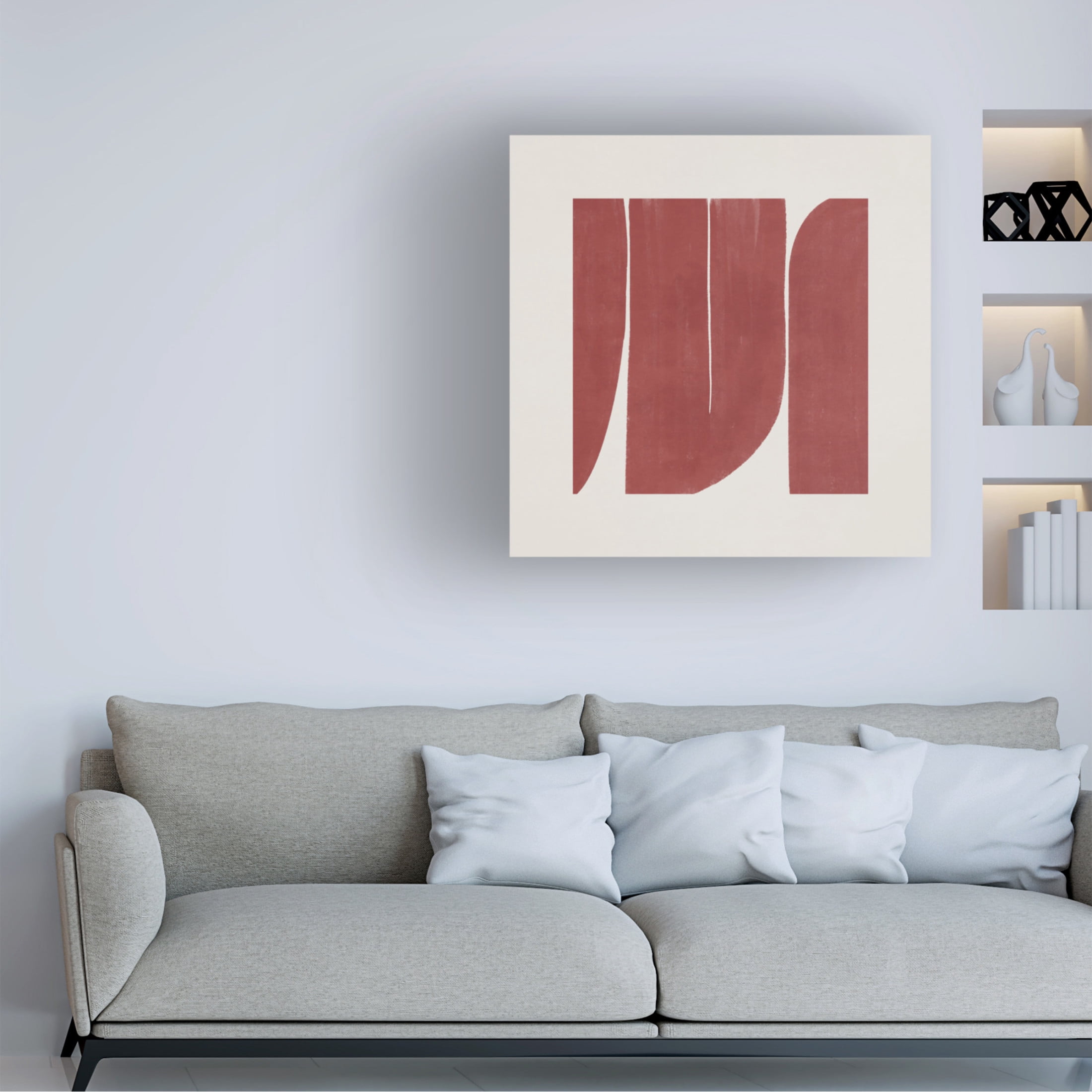 Trademark Fine Art Emel Tunaboylu Small Sqterracota L Canvas Wall Art