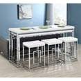 thumbnail image 2 of Jackson 5-piece Multipurpose Counter Height Table Set White, 2 of 19