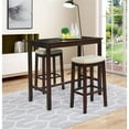thumbnail image 4 of Riverbay Furniture Rubberwood Brown Pub Table Rectangular Brace Piece Stability 27.25"x23.75"x42" Unassembled, 4 of 5