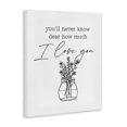 thumbnail image 2 of Stupell Industries Shabby Chic I Love You Simple Daisy Botanical Outline Bouquet Canvas Art, 16 x 20, by Lettered and Lined, 2 of 7
