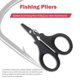 thumbnail image 4 of JShteea Alicates Pesca Tijera Línea Acero Inoxidable Herramientas Pesca Corte (Negro), 4 of 7
