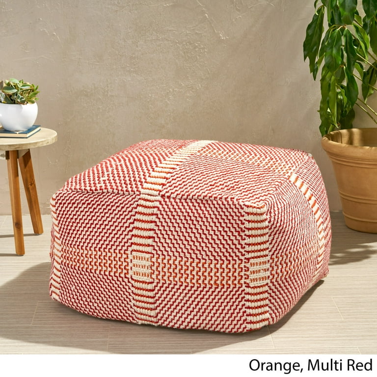 Crate & Barrel Cayden Pouf クッション Crate & Barrel Cayden Pouf クッション