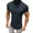 Gray, variant on YYDGH Mens Turtleneck Short Sleeve Shirts Slim Fit T Basic Lightweight Tops Summer Casual Solid Color T Shirts Green M