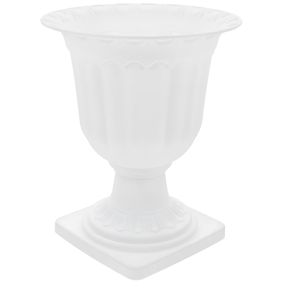 ACDANC Large Urn Planter Flower Pot Pedestal Indoor Outdoor Garden Plant Container (5.50X5.50X6.68 in)
