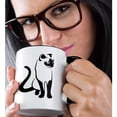 thumbnail image 2 of 3drose, Siamese Cat Design, 11oz Two-tone Black Mug, 2 of 6