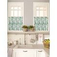 thumbnail image 5 of Green Weeping Eucalyptus 2 Panel Kitchen Curtains for Small Windows, Spring Summer Country Leaves Bathroom Tier Curtain, Short Window Treatment for Bedroom/Living Room 55"x36", 5 of 6