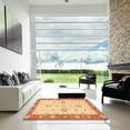thumbnail image 7 of Ahgly Company Machine Washable Indoor Round Abstract Mustard Yellow Area Rugs, 7' Round, 7 of 7