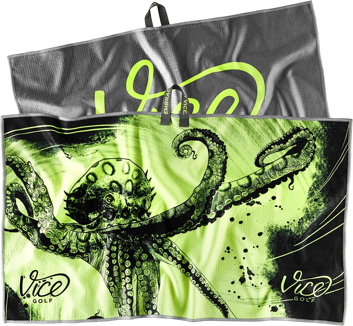 Vice Golf Shine Towel Neon Lime