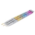 thumbnail image 1 of Salon Nail Art Liner Brush, 3 piezas Nail Art Liner Nail Art Decoración Pincel de rayas Manicura Nail Art Liner Brush Multifuncional, 1 of 8