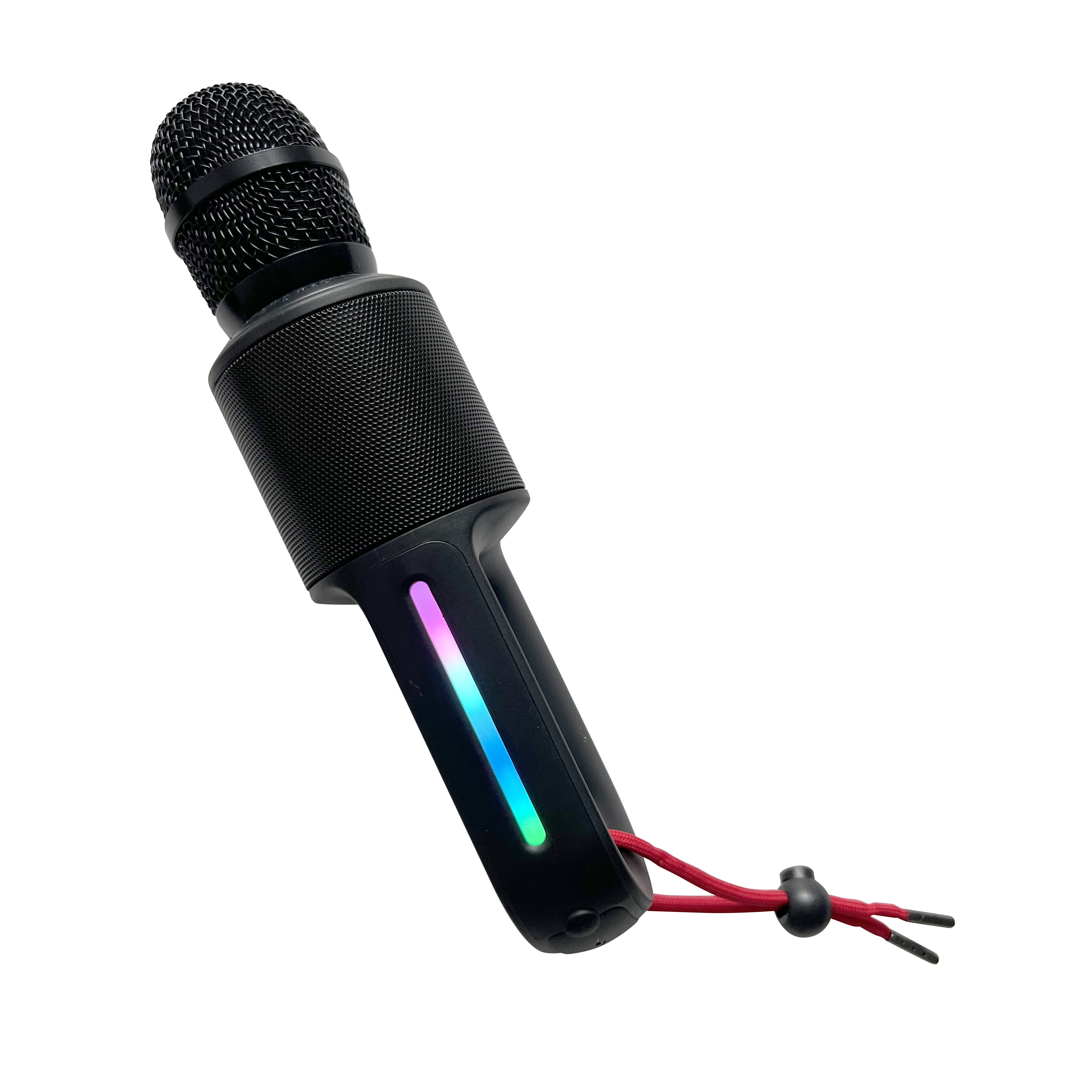 The Singing Machine SMM575 Singing Machine Move Microphone with Lighting Effects and Bluetooth, Black