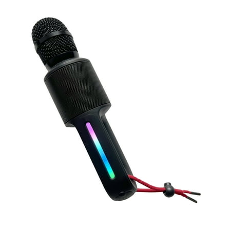 The Singing Machine SMM575 Singing Machine Move Microphone with Lighting Effects and Bluetooth, Black