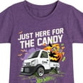 thumbnail image 3 of Hot Wheels - Halloween - Just Here For The Candy - Toddler & Youth Girls Short Sleeve Graphic T-Shirt, 3 of 5